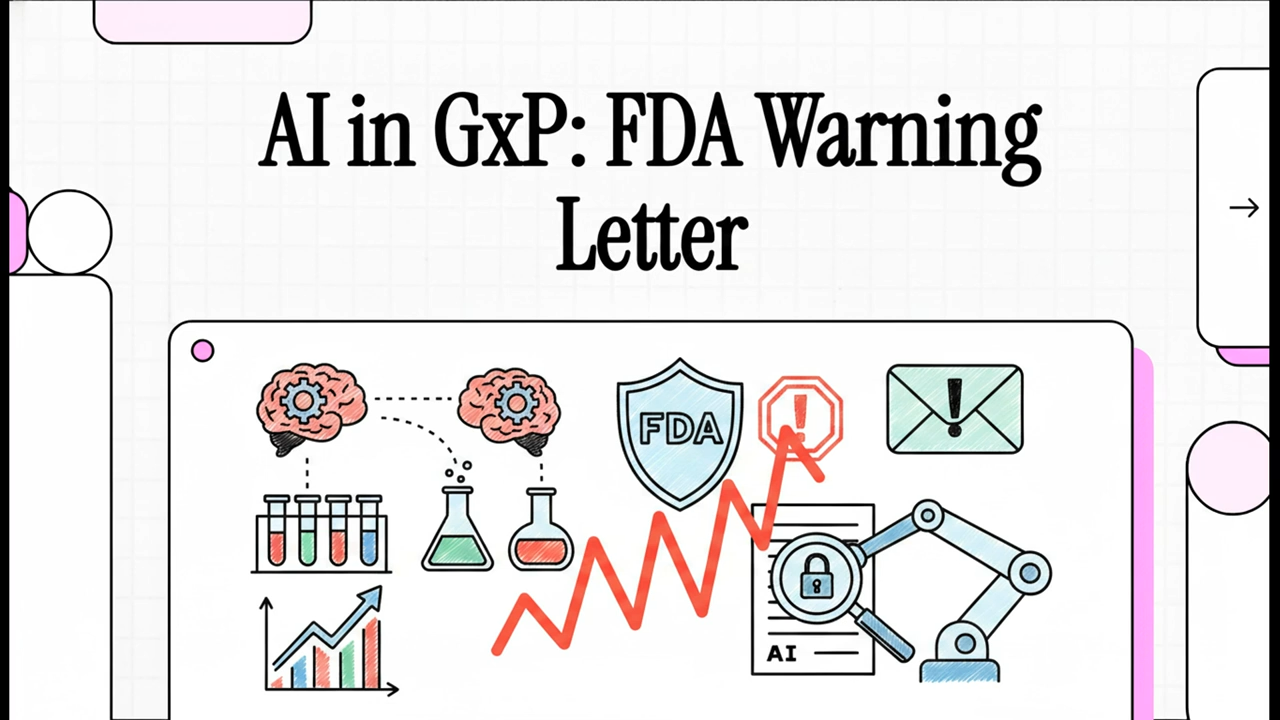 AI in GxP: FDA Warning Letter
