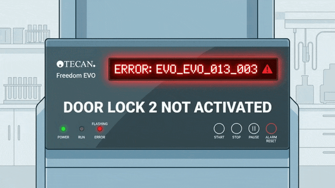 Tecan Doorlock 2 not activated error