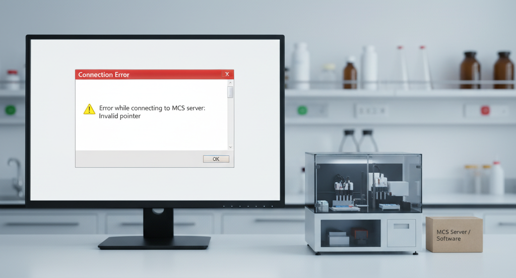 “Error while connecting to MCS server: Invalid pointer”